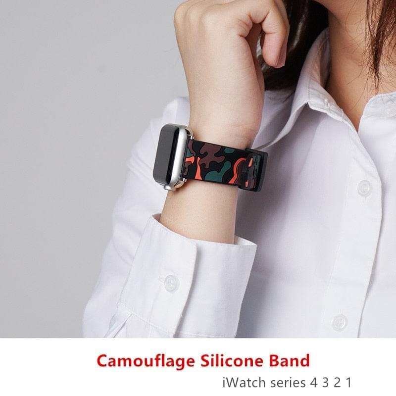 Camouflage Silicone  strap for Apple Watch - Premium Apple Watch Accessories from Dressmycell.com - Just $22.00! Shop now at Dressmycell.com Camouflage Silicone  strap for Apple Watch - Premium Apple Watch Accessories from Dressmycell.com - Just $22.00! Shop now at Dressmycell.com